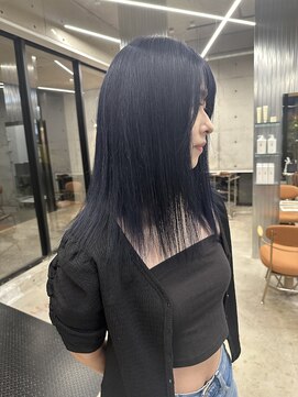 ユイマァル 岡山店(YUIMARL) 韓国風ネイビーカラー