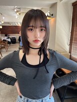 ガーデン 渋谷(GARDEN) くびレイヤー前髪ありイメチェンアンブレラカラーこなれミディ