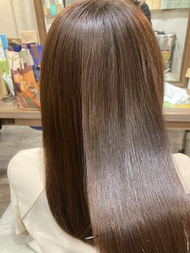 ユーリカ リチェルコ 四天王寺前夕陽ケ丘店 髪質改善カラー/ベージュブラウン