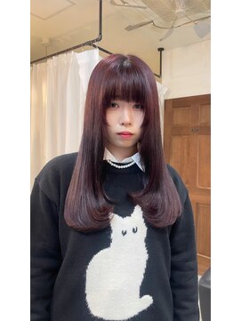 スイート ヘアデザイン(Suite HAIR DESIGN) 【顔周りカットSayaka】ラベンダーピンク/レイヤー