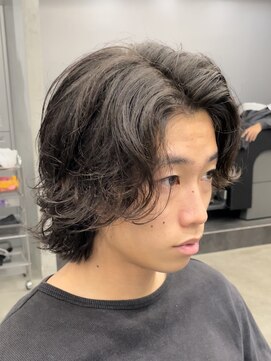 フィフスパーク(fifth PARK) 渋谷毛流れスパイラルパーマメンズボブウルフメンズミディアム