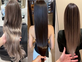 桃の木 ヘアー(桃の木 hair)の写真/"ケア×デザイン"両方妥協したくない方へ*カラー後のダメージケアにも◎髪の芯から潤いのあるツヤ感に☆