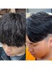 メンズカット＋シャドウパーマorフェザーパーマ￥11800