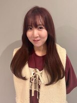 ジアン バイ ミルボン NU茶屋町+(GIEN by milbon)&nbsp;ピンクブラウン/暖色/ブリーチなし/顔周りレイヤー/吉岡美音