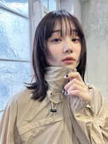 ミンクス 青山店(MINX) 伸ばしかけにもおすすめ!フェイスレイヤーミディアム 【松下】