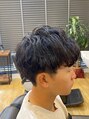 メンズサロン エクシア 動きとボリュームのあるセットが楽になる無造作パーマです