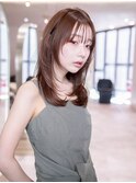 20代／30代／レイヤー／顔まわりレイヤー／小顔／バングカット