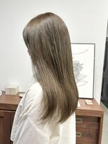 ヘアー アイス 御器所本店(HAIR ICI)&nbsp;大人可愛い大人美人くすみカラーアッシュグレーベージュ