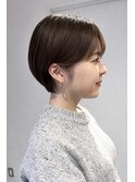 大人ショート×前髪あり 20代30代40代50代