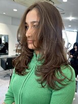 キング(K!ng)&nbsp;レイヤーカットブリーチなしダブルカラーインナーカラー韓国