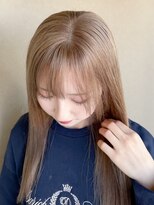 クララジャパン ナベシマ(CLALA JAPAN Nabeshima)&nbsp;縮毛矯正　質感ストレート　髪質改善カラー　顔まわり　ブリーチ