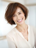 シャルマン 銀座(Charumante) 40代50代◎白髪ぼかしハイライト夏カラー髪質改善ボブ艶髪