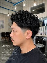 ヘアリゾートエーアイ 浅草店(hair resort Ai)&nbsp;フェード×無造作ツイストスパイラルパーマ【浅草】