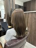 艶カラー＋サラ艶トリートメント￥9900　（ロング）（胸下）