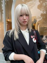 ユルクメゾンシティ 名古屋(JURK MAISON CITY) 名古屋/ハッシュカット/グレージュ/デザインカラー