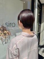 シロ(siro)&nbsp;ぶどうカラーのマッシュショート
