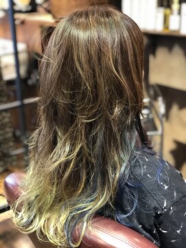 ヘアー クリエイト カルバリ(HAIR CREATE Calbari) ロングウルフレイヤースタイル