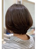 まとまり重視のひし形ボブ！ワンカールパーマ