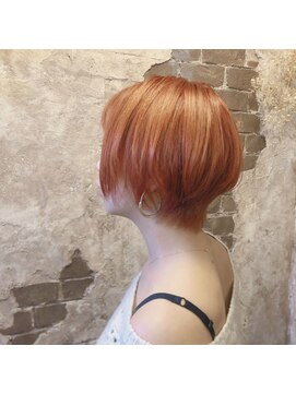 マギーヘア(magiy hair) [magiy hair yumoto] オレンジベージュボブ