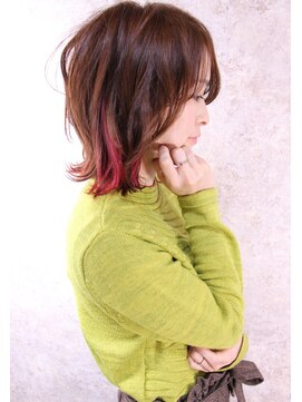 キャアリー(Caary) 福山市　Caary　お洒落ピンクインナーカラー♪♪