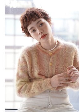 フラッグ ヘアー 天神西通り店(Flag HAIR) メルティカラー×チェリーブラウン×グランマッシュ