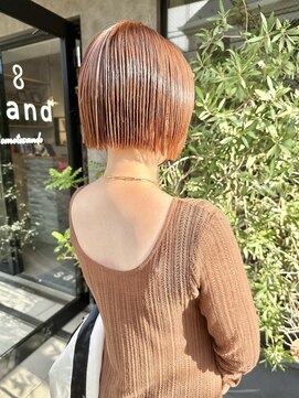 サンド 表参道(sand) 10代20代30代ブリーチダブルカラーオレンジ