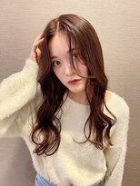 パザパ 成沢店(pa.za.pa.)&nbsp;韓国風ナチュラルロング×ココアブラウン　10代20代30代