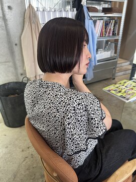 ユイマァル 岡山店(YUIMARL) ミニボブ×バイオレットブラウン