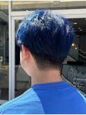 【江添茉友】鮮やかブルー×メンズカット