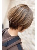 コンパクトマッシュショート 小顔20代30代40代