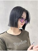 韓国ボブ×ブルーグレージュ