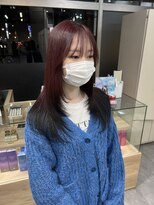 ジーニー 横浜(giinii)&nbsp;レイヤーカット_デザインカラー_裾カラー