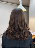 ミディアムコテ巻き風パーマ