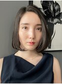 ぱつっとボブ・ショート/前髪あり/絶壁解消/３0代/４0代/大人