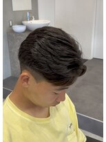 エッジ(EDGE)&nbsp;大分メンズ毛流れニュアンスフェザーパーマ刈り上げショート