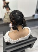編み込みツイン