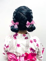 アールエーサロンモノクロ 秋葉原(RA SALON モノクロ)&nbsp;裏編みこみツインお団子