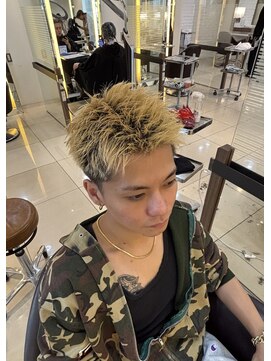 スタイル 成城学園前(STYLE) 男の短髪ヘア×アップバングスタイル