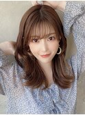 大人かわいい外ハネセミロング【浦和】