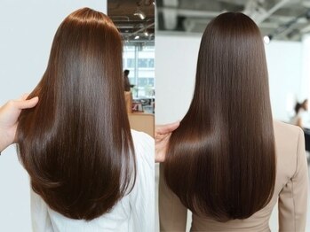 シュモレ フェリーク 検見川店の写真/まるで素髪のような艶とまとまり◎毎日扱いやすい美髪に[新検見川/新検見川駅/縮毛矯正/髪質改善/白髪染め]