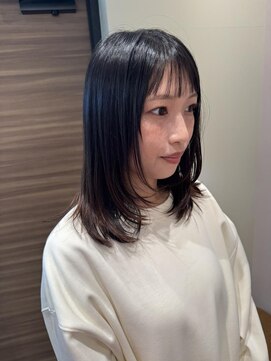 リールヘアー 大野城店(rire hair) ミディアムレイヤースタイル