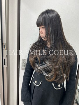 ヘアースマイルクー(HAIR SMILE COEUR) 【YUKA】お顔周りから繋げるハイレイヤースタイル