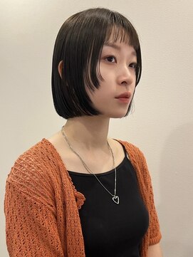 サンデイズド(SUNDAZED) ツヤ髪ダークグレー×エプレカラーボブ