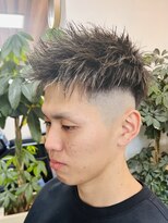 ミスターベイビー(Mr.BABY)&nbsp;フェードカット/ベリーショート/短髪/メッシュ/20代/岡山市