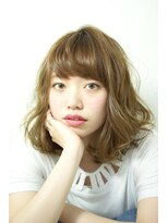 サロンドミルク 原宿(salon de MiLK)&nbsp;【salon de Milk原宿】鎖骨ミディ☆束感パーマ