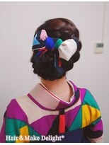 ヘアーアンドメイク ディライト(Hair&Make Delight)&nbsp;着物のアップスタイル