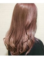 美容室テク アート バイ シック ピンクカラー