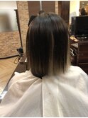 ブリーチ縮毛矯正ボブ【ブリーチ矯正池袋】