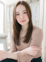 ブルー(BLUE)&nbsp;かきあげバングメルトカラー前下がりカール20代30代40代b水戸