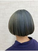 【iikanji hair】ショートボブ×ハイトーンアッシュ